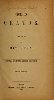 Tapa de Ciceros Orator