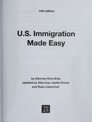 Tapa de U.S. Immigration Made Easy