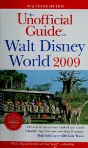 Tapa de The unofficial guide to Walt Disney World 2009