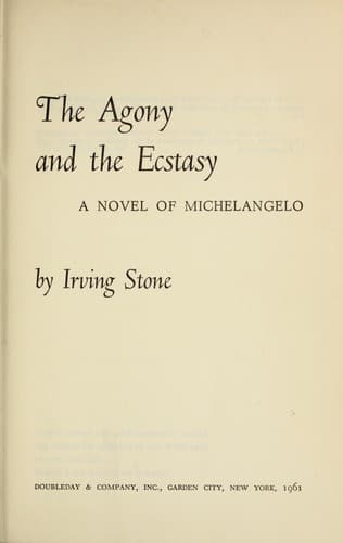 Tapa de The Agony and the Ecstasy