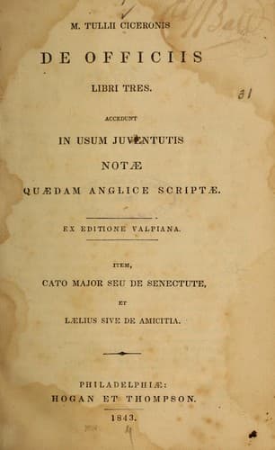 Tapa de De officiis libri tres