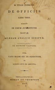 Tapa de De officiis libri tres