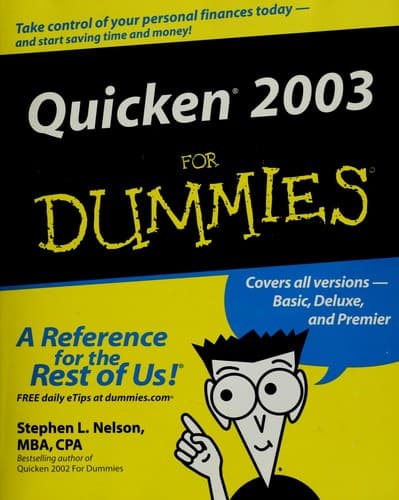 Tapa de Quicken 2003 for dummies
