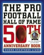 Tapa de The Pro Football Hall of Fame 50th anniversary book