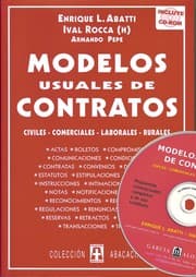 Tapa de MODELOS USUALES DE CONTRATOS. Civiles, comerciales, laborales, rurales. Incluye CD-ROM