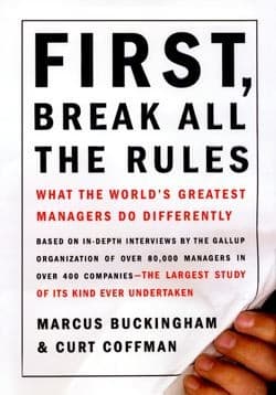 Tapa de First, Break All the Rules
