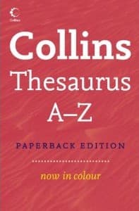 Tapa de Collins Thesaurus A–Z