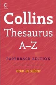 Tapa de Collins Thesaurus A–Z