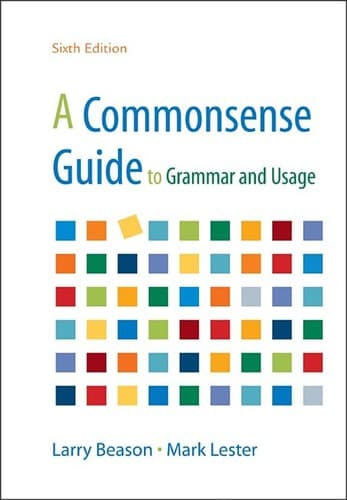 Tapa de A Commonsense Guide to Grammar and Usage