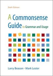 Tapa de A Commonsense Guide to Grammar and Usage