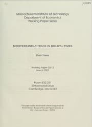 Tapa de Mediterranean trade in biblical times