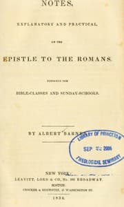 Tapa de Notes, explanatory and practical, on the Epistle to the Romans