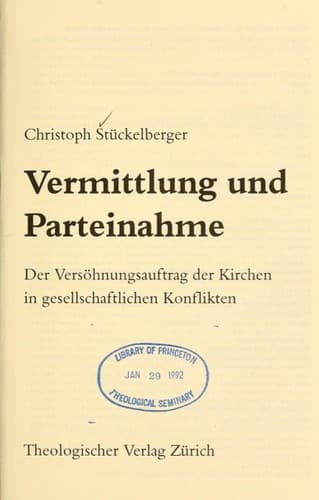 Tapa de Vermittlung und Parteinahme