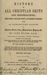 Tapa de History of all Christian sects and denominations
