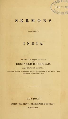 Tapa de Sermons preached in India