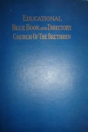 Tapa de Educational blue book and directory of the Church of the Brethren
