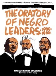 Tapa de The Oratory of Negro Leaders
