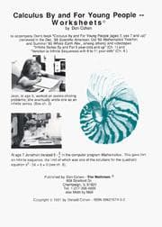 Tapa de Calculus by and for Young People-Worksheets