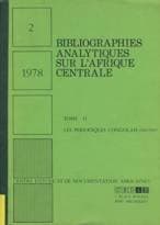 Tapa de Bibliographies analytiques sur l'Afrique centrale, 2