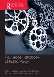 Tapa de Routledge handbook of public policy