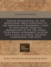Tapa de Tabulae Rudolphinae