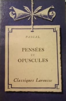 Tapa de Pensées et opuscules