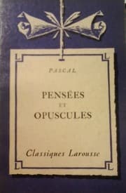 Tapa de Pensées et opuscules