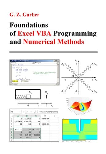 Tapa de Foundations of Excel VBA Programming and Numerical Methods