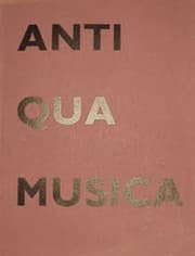 Tapa de Anti qua musica
