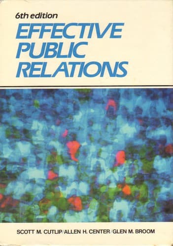 Tapa de Effective public relations