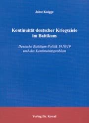 Tapa de Kontinuität deutscher Kriegsziele im Baltikum