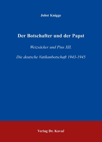 Tapa de Der Botschafter und der Papst