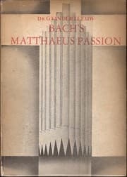 Tapa de Bach's Matthaeuspassion