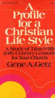 Tapa de A profile for a Christian life style