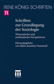 Tapa de Schriften zur Grundlegung der Soziologie