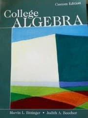 Tapa de College Algebra (Custom Edition)