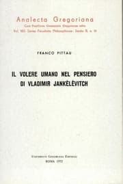 Tapa de Il volere umano nel pensiero di Vladimir Jankélévitch