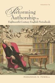 Tapa de Performing authorship in eighteenth-century English periodicals
