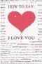 Tapa de How to Say: I Love You