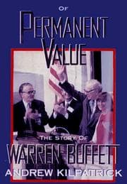 Tapa de Of Permanent Value The Story of Warren Buffett 1998/Edition