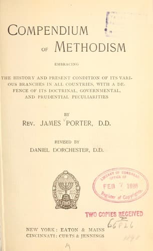 Tapa de A compendium of Methodism...