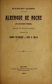 Tapa de Albergue de noche, en los bajos fondos