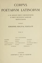 Tapa de Corpus poetarum latinorum a se aliisque denuo recognitorum et brevi lectionum varietate instructorum