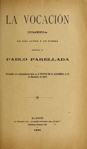 Tapa de La vocacio n