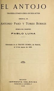 Tapa de El antojo