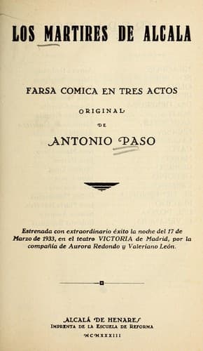 Tapa de Los ma rtires de Alcala