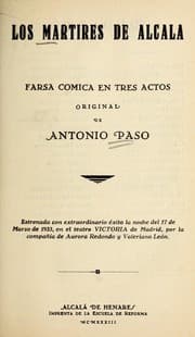 Tapa de Los ma rtires de Alcala