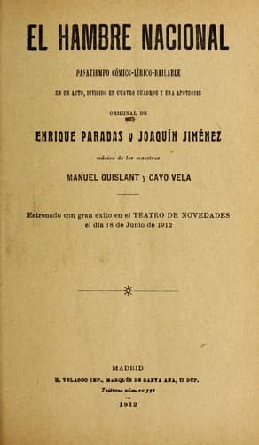 Tapa de El hambre nacional