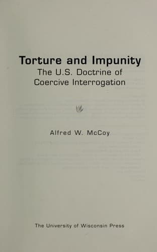 Tapa de Torture and impunity