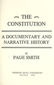 Tapa de The Constitution, a documentary and narrative history